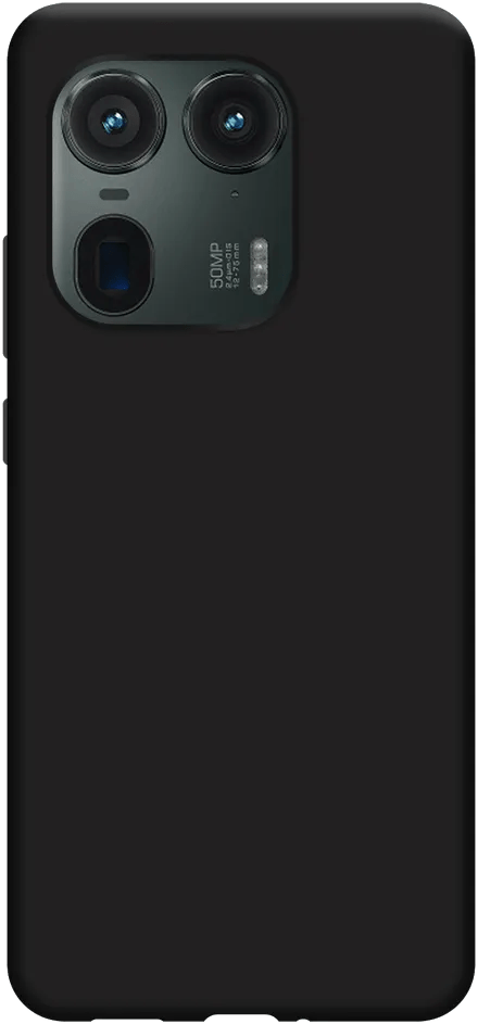 Just in Case Soft Design Motorola Edge 50 Ultra Back Cover Zwart