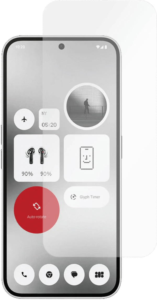 Just In Case Nothing Phone (2a) Tempered Glass Screenprotector Transparant