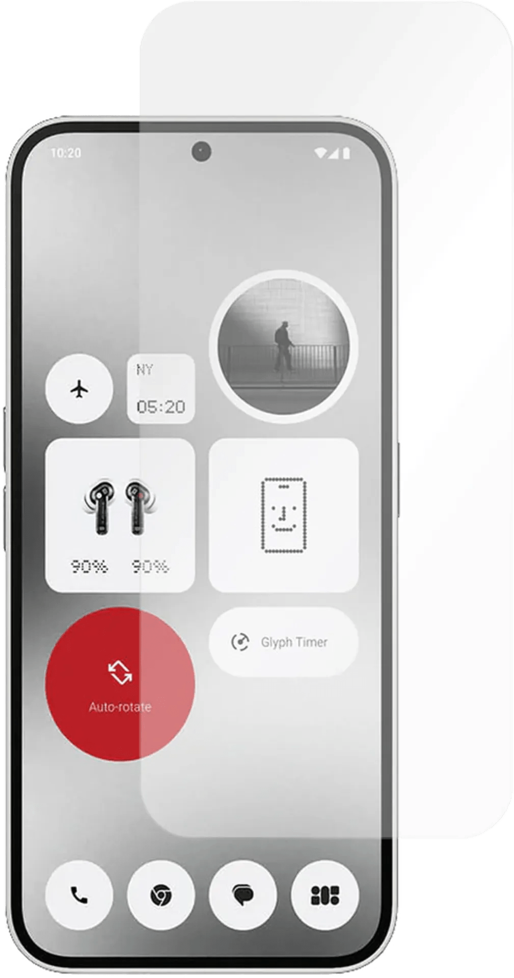 Just in case nothing phone (2a) tempered glass screenprotector transparant 1 Just in case nothing phone (2a) tempered glass screenprotector transparant