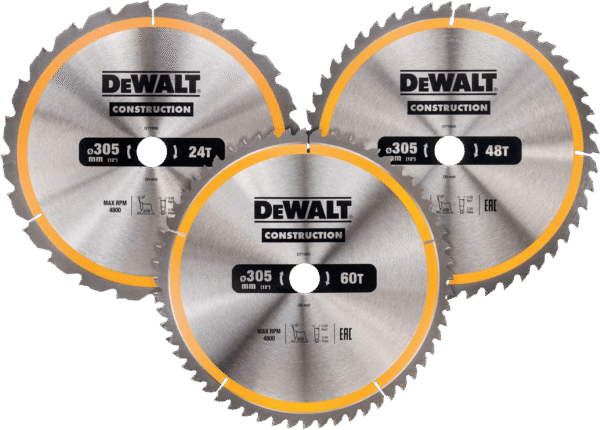 DeWalt Cirkelzaagbladenset 305mm 3-delig 24T