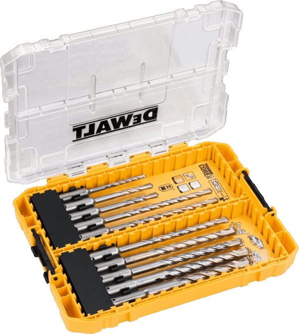 DeWalt 10-delige Extreme 2 SDS-Plus Boren Set Tough Case