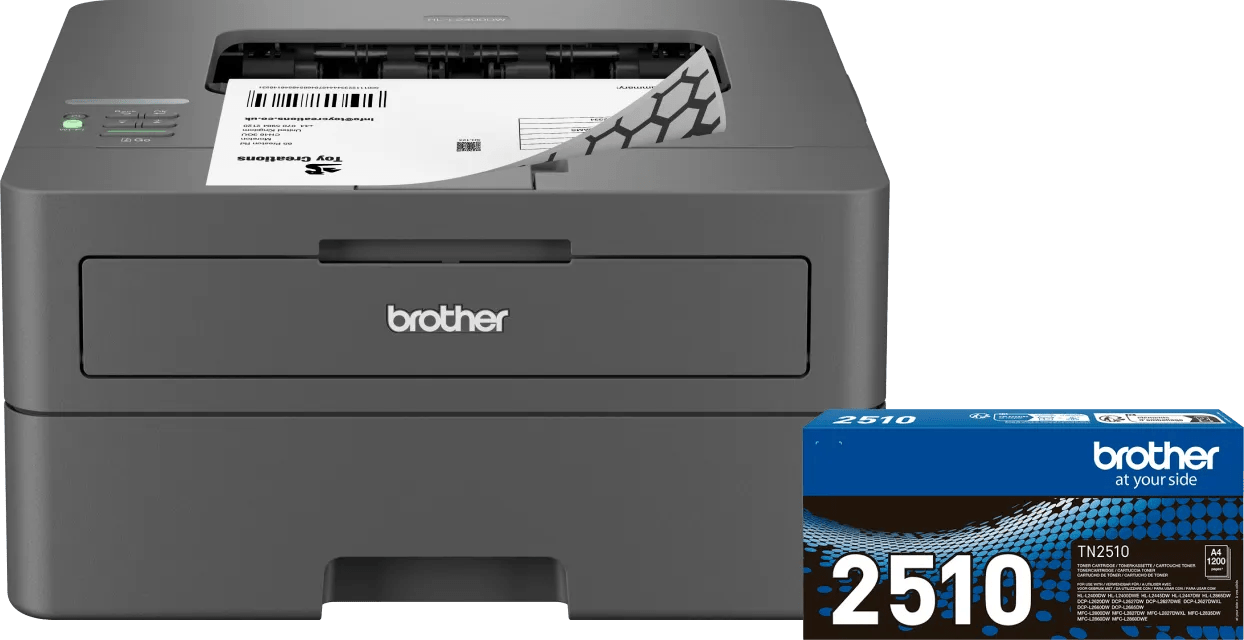 Brother hl-l2400dwe + 1 extra zwarte toner 1 Brother hl-l2400dwe + 1 extra zwarte toner