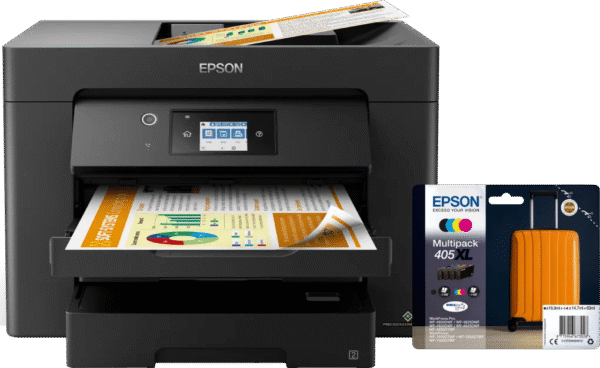 Epson WorkForce WF-7830DTWF + 1 set extra XL cartridges