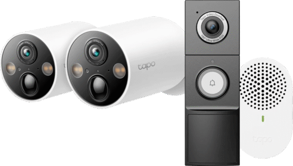 TP-Link Tapo C425 2-pack + D235 Smart Battery & Wired Doorbell