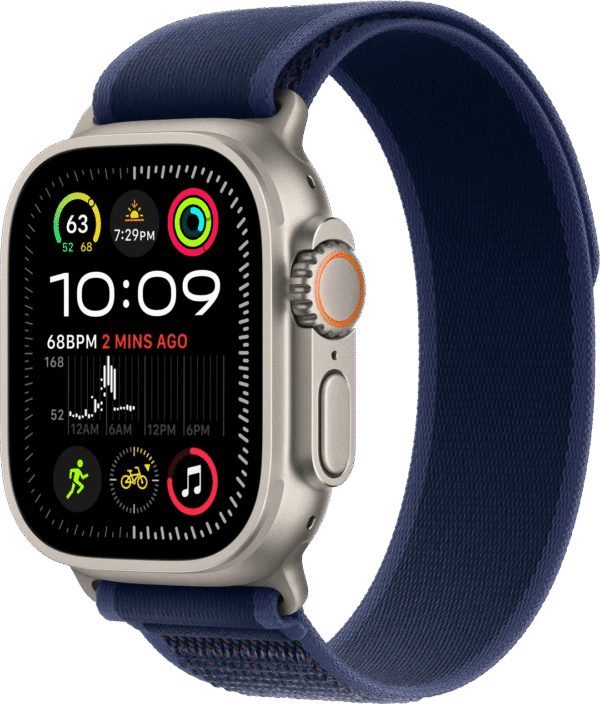 Apple Watch Ultra 2 4G 49mm Zilver Trail Band Blauw M/L