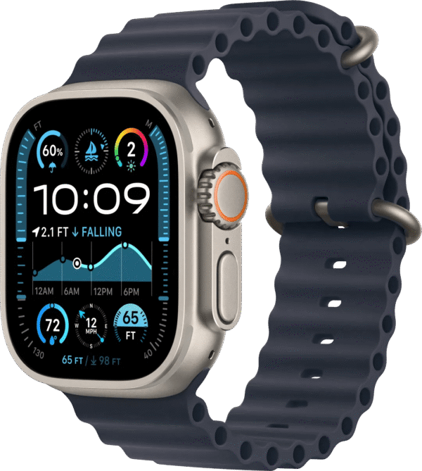 Apple Watch Ultra 2 4G 49mm Zilver Ocean Band Blauw