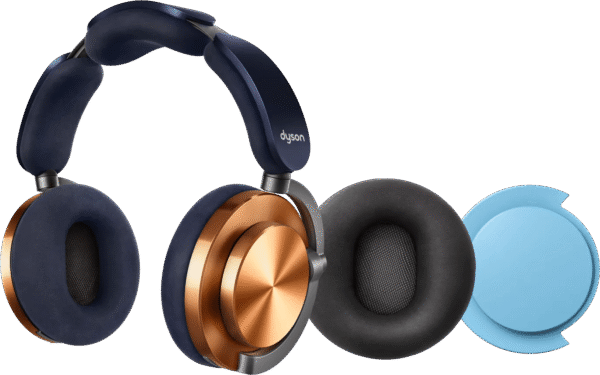 Dyson OnTrac Koper + oorkussen Zwart + oorschelp Blauw