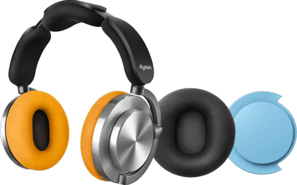 Dyson OnTrac Aluminium + oorkussen Zwart + oorschelp Blauw