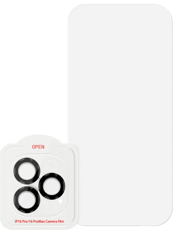 BlueBuilt Apple iPhone 16 Pro Screenprotector Glas + Camera Lens Protector