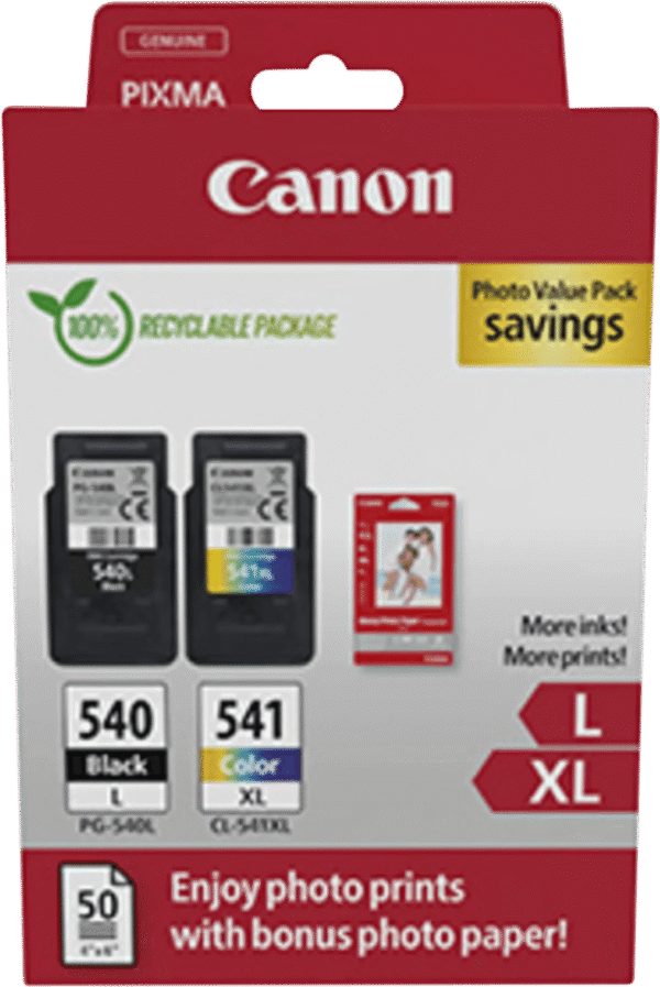 Canon PG540L x2/CL541 XL Cartridges Combo Pack