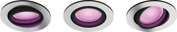 Philips Hue Centura inbouwspot White and Color - rond - Aluminium - 3-pack