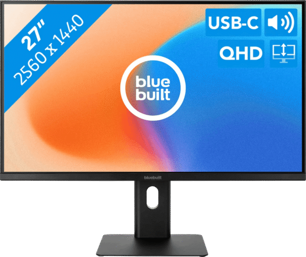 BlueBuilt 27 inch Quad HD Monitor met USB C