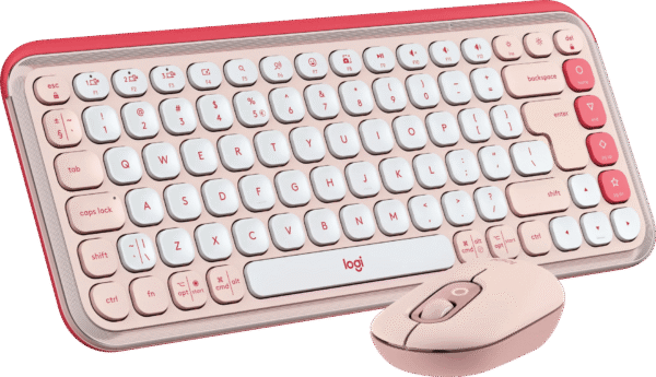 Logitech Pop Icon Combo toetsenbord en muis set Rose