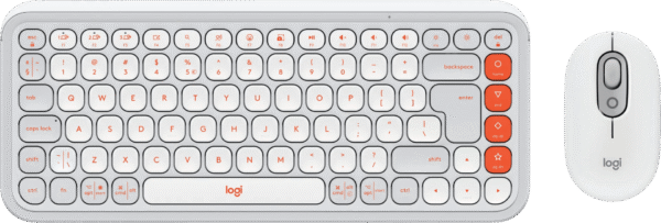 Logitech Pop Icon Combo toetsenbord en muis set Wit