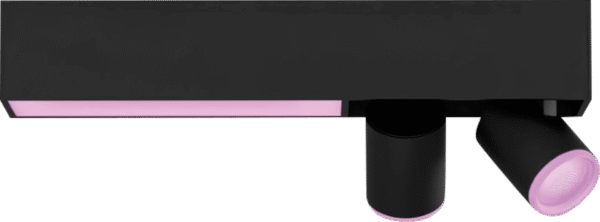 Philips Hue Centris Opbouwspot White and Color - Zwart - Rechthoek - 2-Spots
