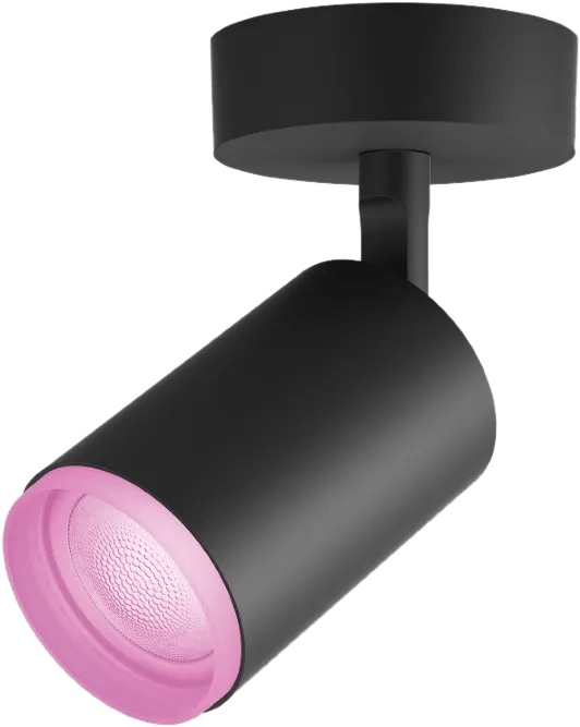 Philips Hue Fugato Opbouwspot White and Color - Zwart - 1-spot