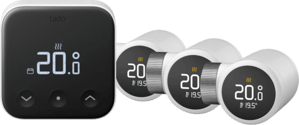 Tado Slimme Thermostaat X Startpakket Draadloos + 3 Radiatorknoppen
