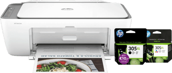 HP Deskjet 2820e + 1 set extra XL cartridges