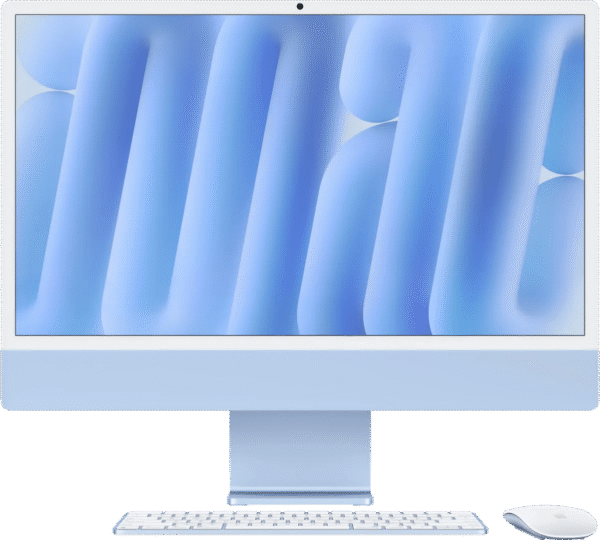 Apple iMac 24 inch M4 (10 core CPU/10 core GPU) 16GB/512GB Blauw QWERTY