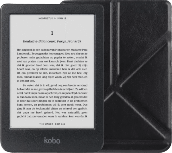 Kobo Clara BW Zwart + BlueBuilt Book Case Zwart