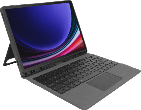 BlueBuilt Samsung Galaxy Tab S9 FE Plus/S10 Plus Toetsenbord Hoes QWERTY Zwart