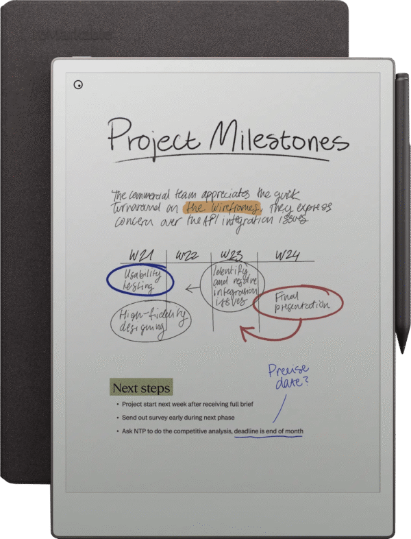 reMarkable Paper Pro met Book Case Basalt