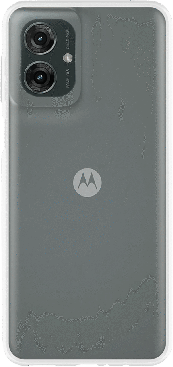 Just in Case Soft Design Motorola Moto G55 Back Cover Transparant