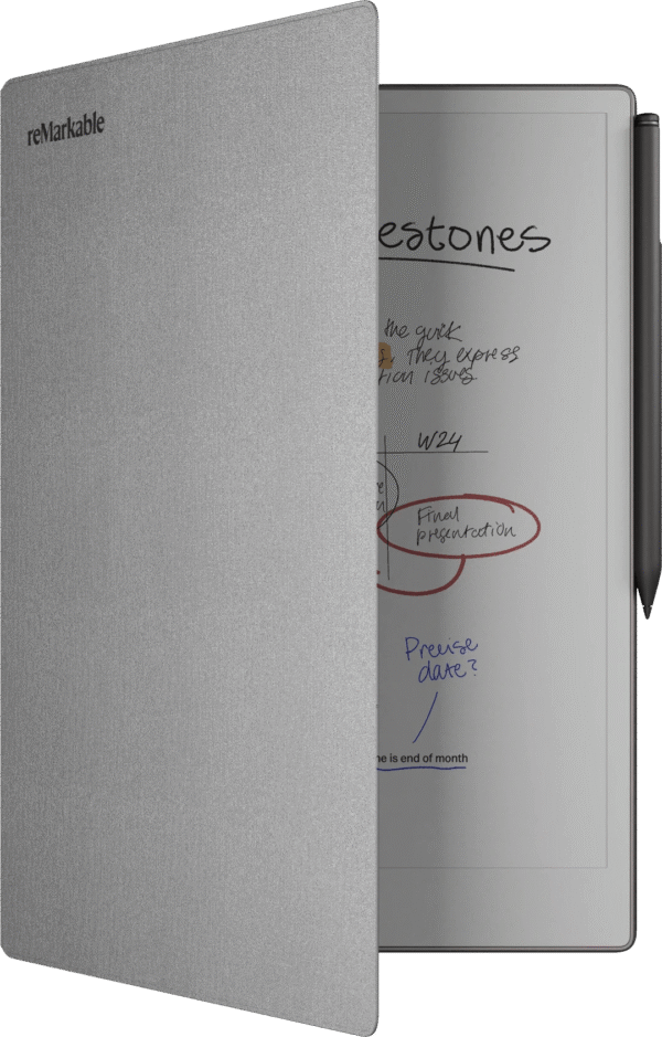 reMarkable Paper Pro Polymer Weave Book Folio Grijs