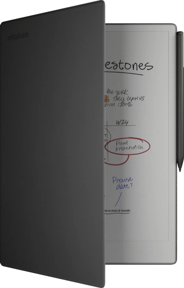 reMarkable Paper Pro Book Folio Zwart Leer