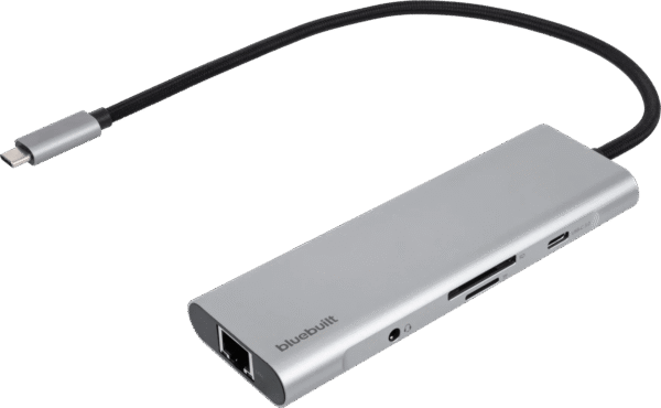 BlueBuilt 8-in-1 Docking Station met Usb C Zilver