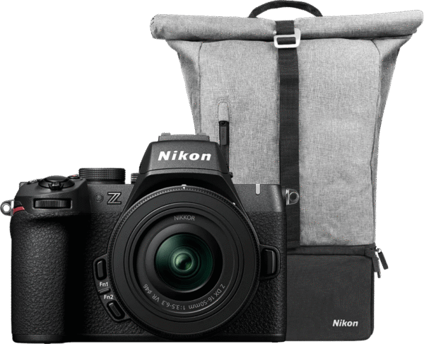 Nikon Z50 II + DX 16-50mm f/3.5-6.3 + Rugzak