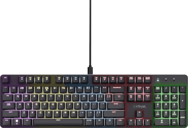 Trust GXT 871 Zora Mechanisch Gaming Toetsenbord Qwerty