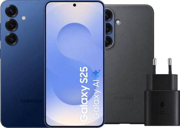 Samsung Galaxy S25 512GB Donkerblauw 5G + Accessoirepakket