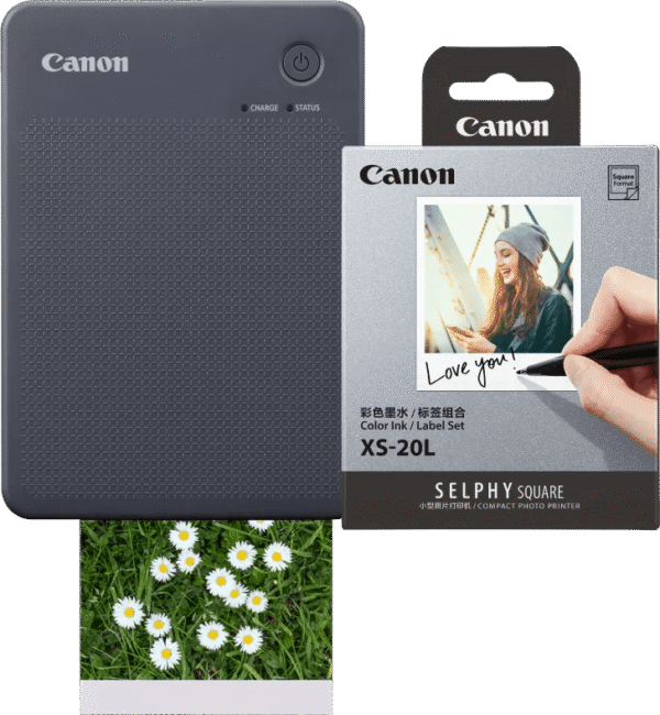 Canon SELPHY QX20 Zwart + Canon papier XS-20L (20 stuks)