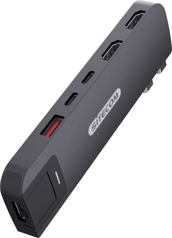 Sitecom MacBook Pro Multiport Hub 6 in 2 Zwart