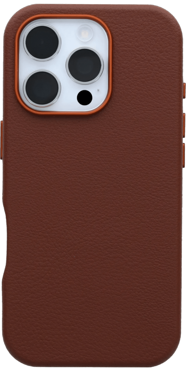 Otterbox Symmetry Apple iPhone 16 Pro Back Cover met MagSafe Magneet Leer Bruin