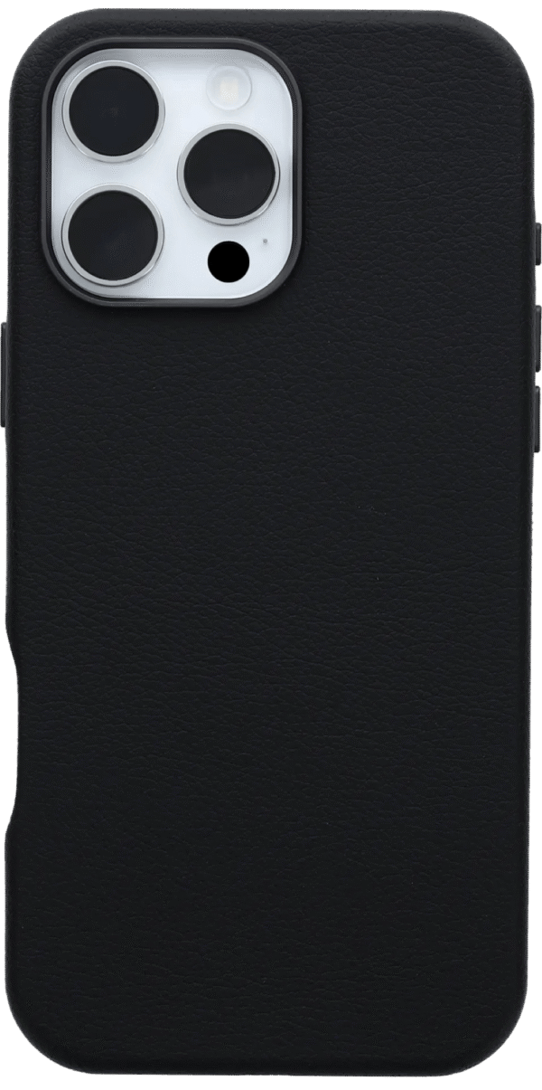 Otterbox Symmetry Apple iPhone 16 Pro Max Back Cover met MagSafe Magneet Leer Zwart