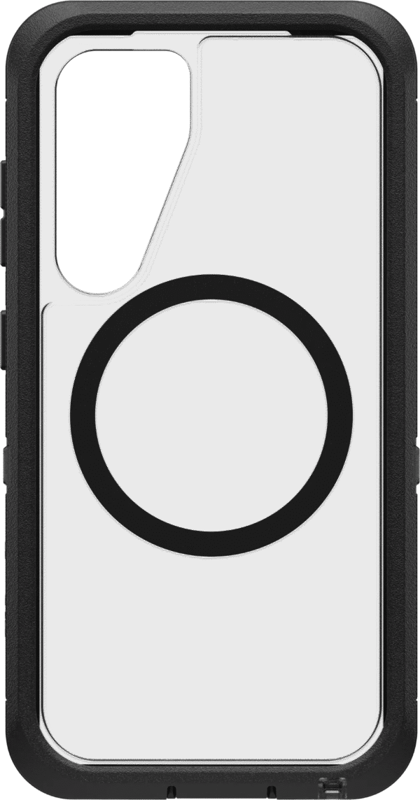 Otterbox Defender Samsung Galaxy S25 Back Cover met Magneet Transparant met Zwarte Rand