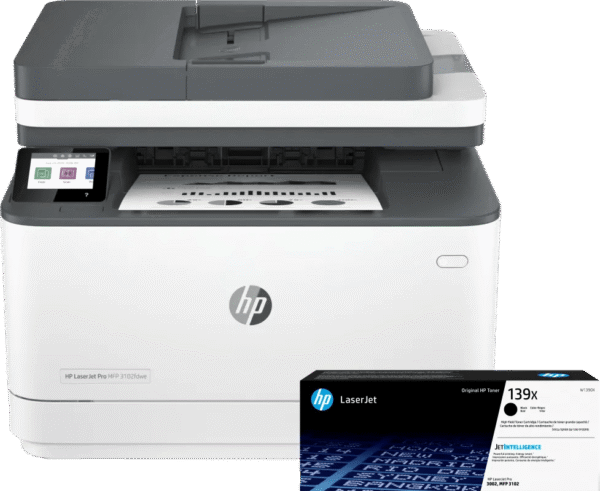 HP LaserJet Pro MFP 3102fdw + 1 extra zwarte XL toner