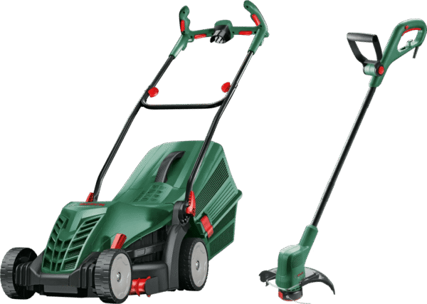 Bosch UniversalRotak 34-405 + Bosch Easygrasscut 23