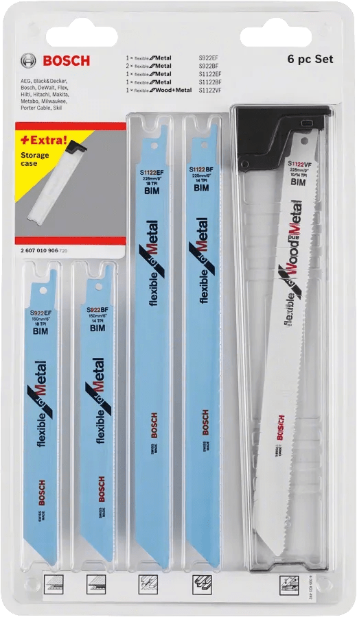 Bosch Professional Reciprozaagblad Hout en Metaal (6x)