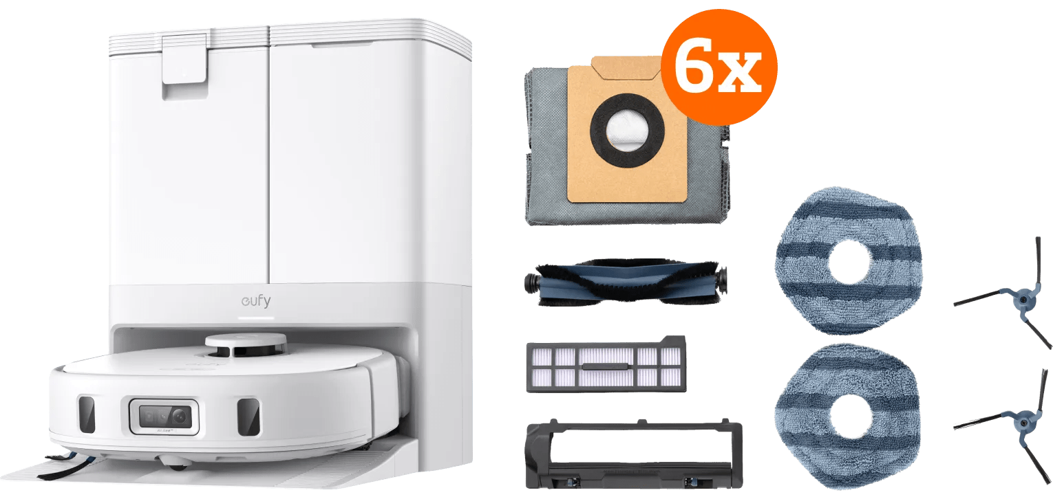 Eufy x10 pro omni white complete 1 Eufy x10 pro omni white complete