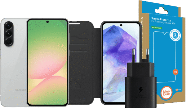 Samsung Galaxy A56 128GB Grijs 5G + Compleet Accessoirepakket