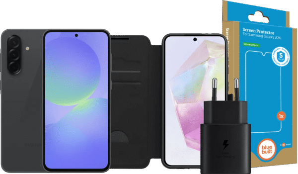 Samsung Galaxy A36 128GB Zwart 5G + Compleet Accessoirepakket