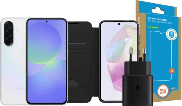 Samsung Galaxy A36 256GB Wit 5G + Compleet Accessoirepakket