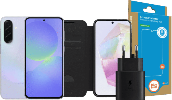 Samsung Galaxy A36 256GB Paars 5G + Compleet Accessoirepakket