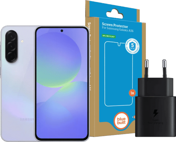 Samsung Galaxy A36 256GB Paars 5G + Basis Accessoirepakket
