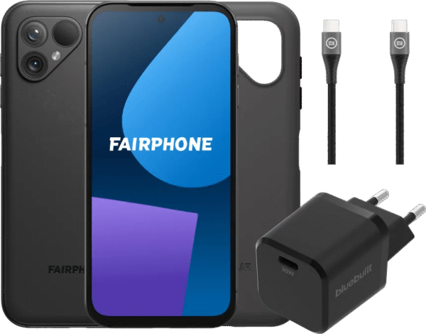 Fairphone 5 256GB Zwart 5G + Accessoirepakket