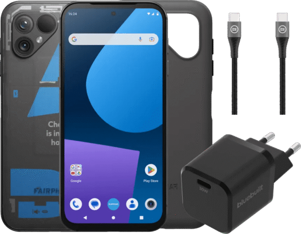 Fairphone 5 256GB Transparant 5G + Accessoirepakket
