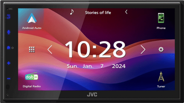 JVC KW-M595DBT Zwart